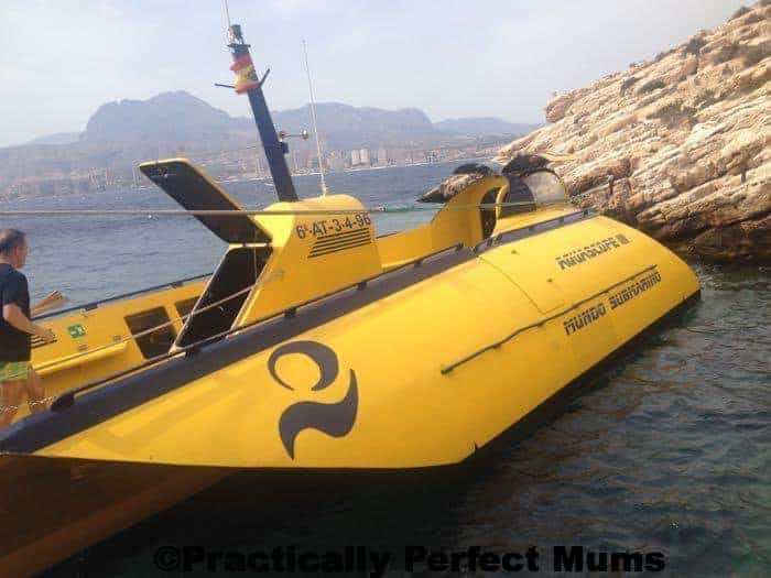 Yellow Submarine Ride on Benidorm Island