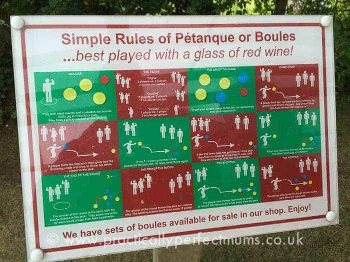 Woodovis Park Petanque Rules