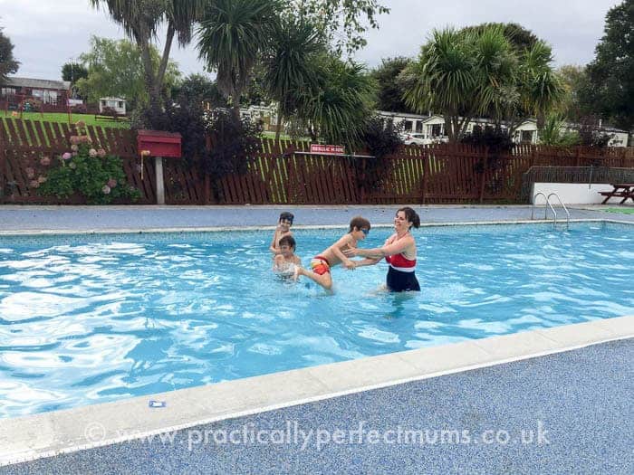 Trevella Park Review - outdoor swimming pool