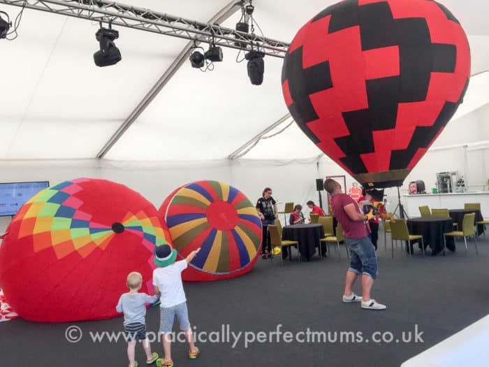 The members enclosure at Bristol Balloon Fiesta 2016