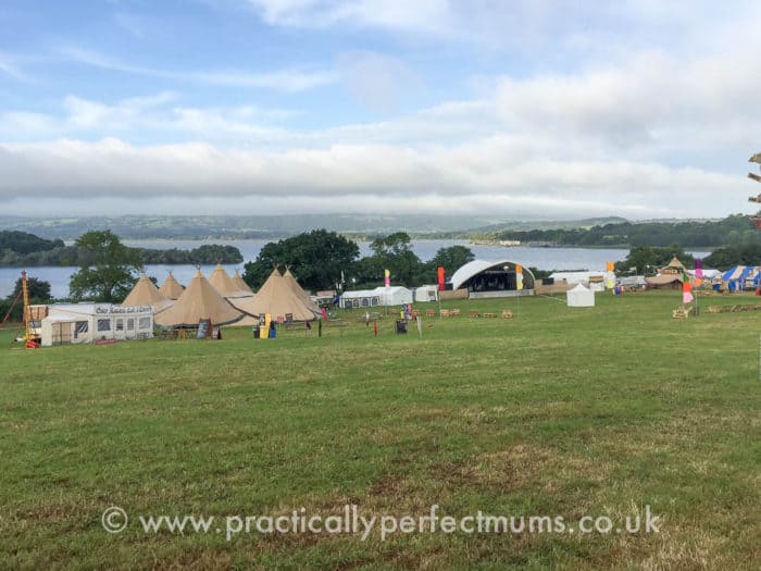 Arena and lake views before opening time - Valley Fest Review 2016