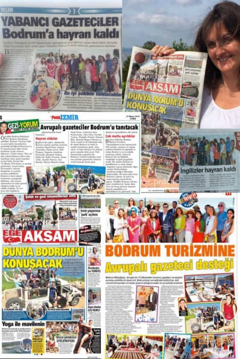 Bodrum trip Turkey press coverage