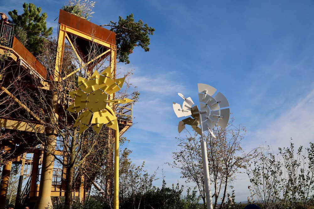 See Monster's Garden Lab where flora meets kinetic sculptures and renewable technologies
