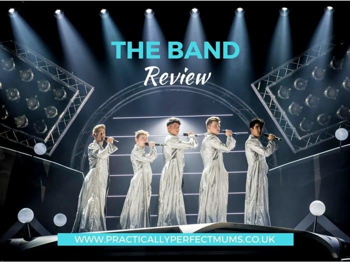 The Band is a new musical featuring Five to Five, the winners of the BBCs "Let it Shine" series. It tells the story of teenage fans growing up with the music of a boyband providing the backing track. Read about this new show plus age suitability guide in The Band Musical review.